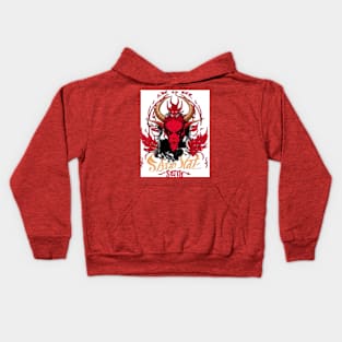 Pronoun Rebellion: Satan's Respect for Personal Identity Kids Hoodie